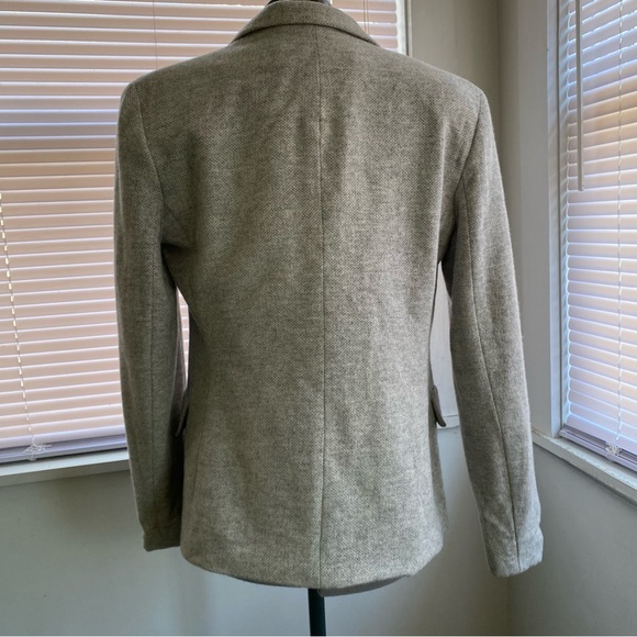 EVAN PICONE Women's Light Gray Wool Blazer Button Up Size 4 - Picture 3 of 9